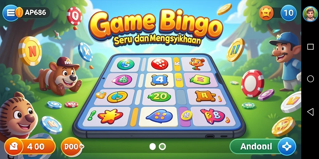 Tampilan gameplay Bingo yang seru dan interaktif.