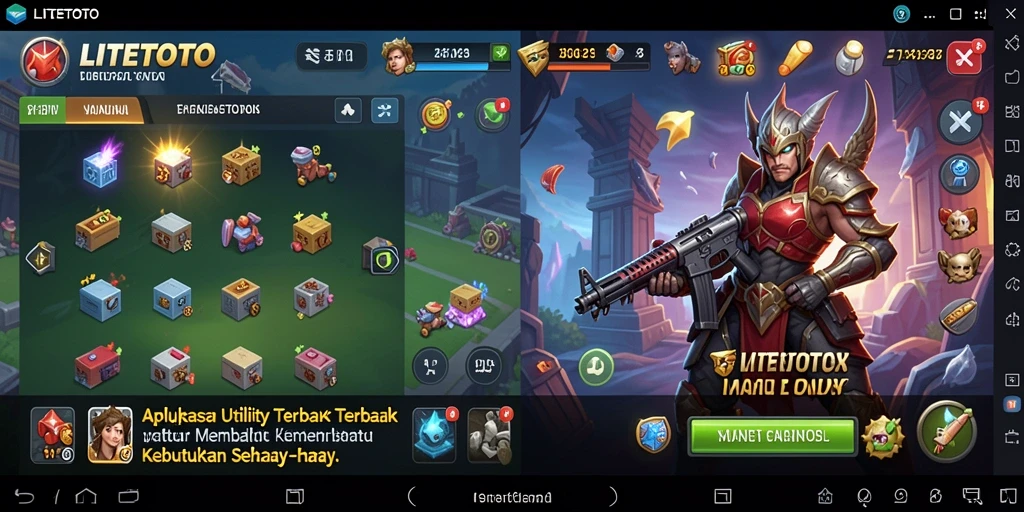 Screenshot LITETOTO menunjukkan antarmuka intuitif dan fitur yang efisien.