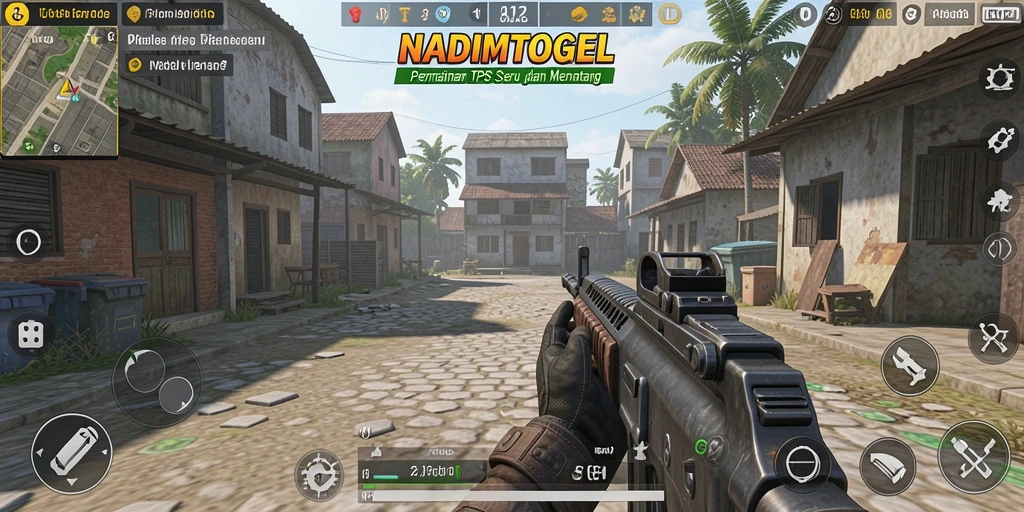 Tampilan gameplay menakjubkan dari NADIMTOGEL dalam aksi TPS.