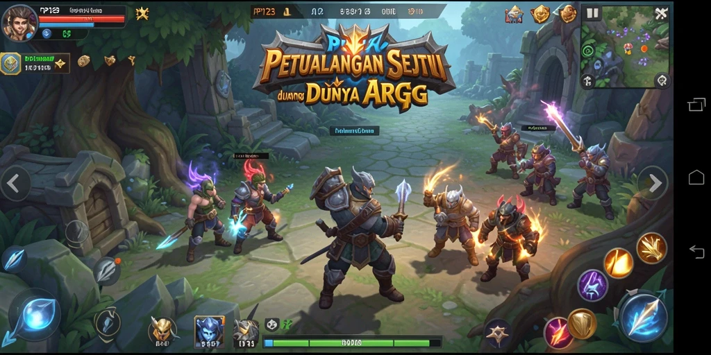 Tangkapan layar aksi karakter dalam petualangan ARPG yang mendebarkan.