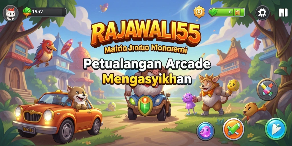 Tampilan gameplay menegangkan dari RAJAWALI55 yang penuh aksi.