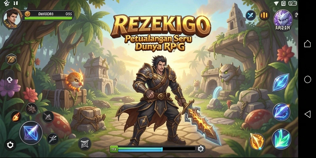 Tampilan gameplay seru dari REZEKIGO yang mengajak Anda berpetualang.