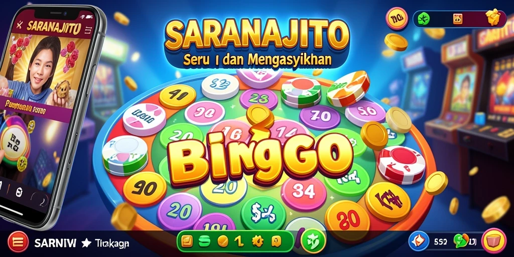Screenshot gameplay SARANAJITU yang menunjukkan serunya permainan Bingo.